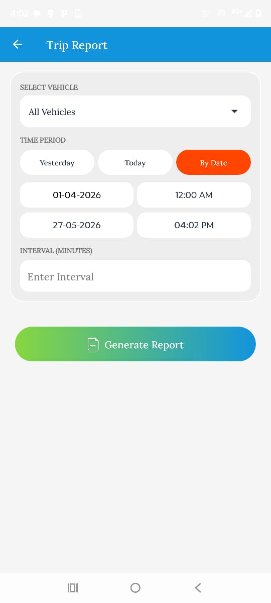 Trip Report Form